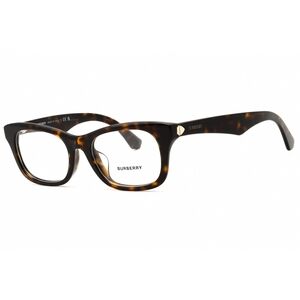 NWT Burberry 0BE2422F Dark Havana Rectangle 52mm Eyeglasses